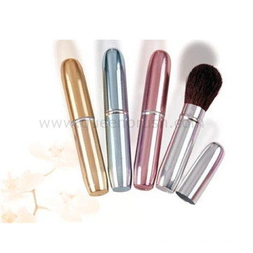 Free Sample Alumnium Handle Cosmetic Brush Retractable Brush